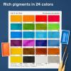 imageARTISTRO Professional Watercolor Paint Set for Adults  24 PigmentRich Colors XL Pans ASTMI Lightfastness High Tinting Strength Watercolor Set for Professionals made by ProfessionalsMulticolor