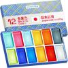 imageARTISTRO Professional Watercolor Paint Set for Adults  24 PigmentRich Colors XL Pans ASTMI Lightfastness High Tinting Strength Watercolor Set for Professionals made by ProfessionalsMetallic