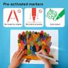 imageARTISTRO School Project ampamp Teachers Must Have  Bright ampamp Bold 48Pack Acrylic Paint Marker Set  DualTip Dot Fine Brush  MultiSurface Budget Bundle