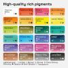 imageARTISTRO x HANNAH MP Professional Watercolor Paint Set Limited Edition with 24 colors in Bamboo Wooden Box 6ml XL Pans  2 Brushes Watercolor Paper Mixing Tray  Watercolor Set for Professionals made by professionals