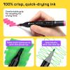 imageAlcohol Dual Tip Markers Set of 60 with No Bleed Ink Bonus Case and Vibrant FadeResistant Colors Art Supplies for Sketching Manga Drawing Adult Coloring Books Card Making Fine ampamp Chisel80 Markers