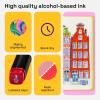 imageAlcohol Dual Tip Markers Set of 60 with No Bleed Ink Bonus Case and Vibrant FadeResistant Colors Art Supplies for Sketching Manga Drawing Adult Coloring Books Card Making Fine ampamp Chisel120 Markers