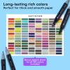 imageAlcohol Dual Tip Markers Set of 60 with No Bleed Ink Bonus Case and Vibrant FadeResistant Colors Art Supplies for Sketching Manga Drawing Adult Coloring Books Card Making Fine ampamp Chisel120 Markers