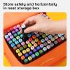 imageAlcohol Dual Tip Markers Set of 60 with No Bleed Ink Bonus Case and Vibrant FadeResistant Colors Art Supplies for Sketching Manga Drawing Adult Coloring Books Card Making Fine ampamp Chisel120 Markers