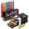 imageARTISTRO 30 Acrylic Paint Markers Fine Tip and 12 Glitter Paint Pens ExtraFine Tip Bundle for Rock Painting Pebbles Scrapbook Journals Photo Albums Card Stocks Paper Project Coloring