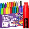 imageARTISTRO 8 Metallic Poster Markers  Jumbo Markers Set with 15mm Wide Jumbo Tip for Murals Posters Tagging Rock Wood Plastic Leather Metal Fabric Ceramic20 Jumbo