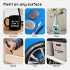 imageARTISTRO 2 Silver Permanent Marker  Waterproof Markers for Tire Fabric Rocks Glass Ceramic Wood Paper  Oil Based Paint Pens  ExtraFine Tip 07mmBlack  White