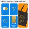 imageARTISTRO 2 Silver Permanent Marker  Waterproof Markers for Tire Fabric Rocks Glass Ceramic Wood Paper  Oil Based Paint Pens  ExtraFine Tip 07mmGold