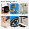 imageARTISTRO 2 Silver Permanent Marker  Waterproof Markers for Tire Fabric Rocks Glass Ceramic Wood Paper  Oil Based Paint Pens  ExtraFine Tip 07mmGold