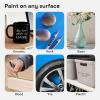 imageARTISTRO 2 Silver Permanent Marker  Waterproof Markers for Tire Fabric Rocks Glass Ceramic Wood Paper  Oil Based Paint Pens  ExtraFine Tip 07mmSilver