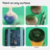 imageARTISTRO 2 Silver Permanent Marker  Waterproof Markers for Tire Fabric Rocks Glass Ceramic Wood Paper  Oil Based Paint Pens  ExtraFine Tip 07mmSilver