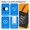 imageARTISTRO 2 Silver Permanent Marker  Waterproof Markers for Tire Fabric Rocks Glass Ceramic Wood Paper  Oil Based Paint Pens  ExtraFine Tip 07mmWhite