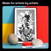 imageARTISTRO 2 White DualTip Acrylic Paint Pens  Multisurface Markers for Fabric Plastic ampamp More 5mm Dot  1mm Fine Tips