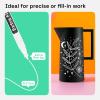 imageARTISTRO 2 White Permanent Marker  Waterproof Markers for Tire Fabric Rocks Glass Ceramic Wood Paper  Oil Based Paint Pens  ExtraFine Tip 07mm