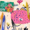 imageARTISTRO 24 DualTip Acrylic Paint Markers  Medium  Fine Tip Combo  22 Bright Colors  2 Metallic Chrome Paint Pens24 Acrylic Markers