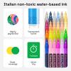 imageARTISTRO 60 Acrylic Paint Pens Art Set Acrylic Paint Markers Fabric Markers for Textile Canvas Rock Glass Wood Paper Pumpkin DIY Paint Markers for Kids and Adults60 Extra Fine Tip