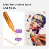 imageARTISTRO 60 Acrylic Paint Pens Art Set Acrylic Paint Markers Fabric Markers for Textile Canvas Rock Glass Wood Paper Pumpkin DIY Paint Markers for Kids and Adults42 Extra Fine Tip