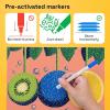 imageARTISTRO 60 Dual Tip Acrylic Paint Markers Acrylic Paint Pens Fabric Markers for Textile Rock Glass Wood Paper Ceramic Canvas DIY Art Supplies Kit for Kids and Adults Dual Tip Dot  Fine 60
