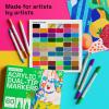 imageARTISTRO 60 Dual Tip Acrylic Paint Markers Acrylic Paint Pens Fabric Markers for Textile Rock Glass Wood Paper Ceramic Canvas DIY Art Supplies Kit for Kids and Adults Dual Tip Dot  Fine 60