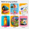 imageARTISTRO 60 Dual Tip Acrylic Paint Markers Acrylic Paint Pens Fabric Markers for Textile Rock Glass Wood Paper Ceramic Canvas DIY Art Supplies Kit for Kids and Adults Dual Tip Dot  Fine 60