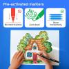 imageARTISTRO 72 Brush Marker Pens Coloring Markers for Adults Brush Tip ampamp 04mm Fineliner Pens Coloring Markers No Bleeding100 dual tip brush  fineliner