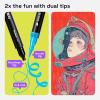imageARTISTRO 72 Brush Marker Pens Coloring Markers for Adults Brush Tip ampamp 04mm Fineliner Pens Coloring Markers No Bleeding24 dual tip brush  fineliner