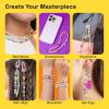 imageARTISTRO Bracelet Making Kit  Friendship Bracelet Kit for Jewelry Making with Pearl Beads Clay Beads Letters Stars Flowers Hearts  Pink Kandi Beads Set for Girls Boys and AdultsMulticolor