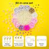 imageARTISTRO Bracelet Making Kit  Friendship Bracelet Kit for Jewelry Making with Pearl Beads Clay Beads Letters Stars Flowers Hearts  Pink Kandi Beads Set for Girls Boys and AdultsPink