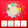 imageARTISTRO Bracelet Making Kit  Friendship Bracelet Kit for Jewelry Making with Pearl Beads Clay Beads Letters Stars Flowers Hearts  Pink Kandi Beads Set for Girls Boys and AdultsMulticolor