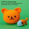 imageARTISTRO Crochet Kit for Beginners  AllIncluded Knitting Kit with 30 Extra Yarn Beginner Crochet Kit for Adults ampamp Kids with Tutorials  Knitting ampamp Crochet Supplies for Making Crochet AnimalsCat