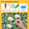 imageARTISTRO Dual Tip Acrylic Paint Markers  Easy for All Ages ampamp Levels Acrylic Paint Pens for Fabric Rocks Paper Wood Canvas Glass DIY Dual Tip Brush  Fine 60