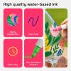 imageARTISTRO 72 Dual Tip Acrylic Paint Markers Acrylic Paint Pens Fabric Markers for Textile Rock Glass Wood Paper Ceramic Canvas DIY Art Supplies Kit for Kids and Adults Dual Tip Dot  Fine 72