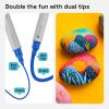 imageARTISTRO 72 Dual Tip Acrylic Paint Markers Acrylic Paint Pens Fabric Markers for Textile Rock Glass Wood Paper Ceramic Canvas DIY Art Supplies Kit for Kids and Adults Dual Tip Dot  Fine 72