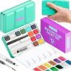 imageARTISTRO Metallic Watercolor Paint Set 12 Colors Travel Watercolor with Metallic Watercolor Paints Water Color Paint Sets for Kids Mini Water Colors Paint Adult Set for Beginners and AmateursWatercolor Portable Travel 12