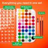 imageARTISTRO Washable Watercolor Paint Set 48 Colors with 2 brushes Refillable Water Brush Pen and Palette Water Color Paint Set for Kids Adults Beginner Artists 1 Pack1 Pack