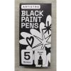 imageARTISTRO 5 Black Acrylic Paint Markers  Brush Tip Paint Pens with Automatic Ink Control System for Rock Egg Wood Fabric Glass  Perfect for Crafting Art Projects ampamp More