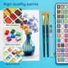 imageARTISTRO 168 Watercolor Paint Set Vivid Colors in Portable Box Palette set Perfect Travel Watercolor Set for Artists Amateur Hobbyists and Painting