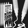 imageARTISTRO 5 White Dual Tip Brush  Fine Acrylic Paint Markers  Easy for All Ages ampamp Levels Paint Pens for Fabric Rock Glass DIY  Halloween Pumpkin Painting Kit Art Supplies Christmas Gift5