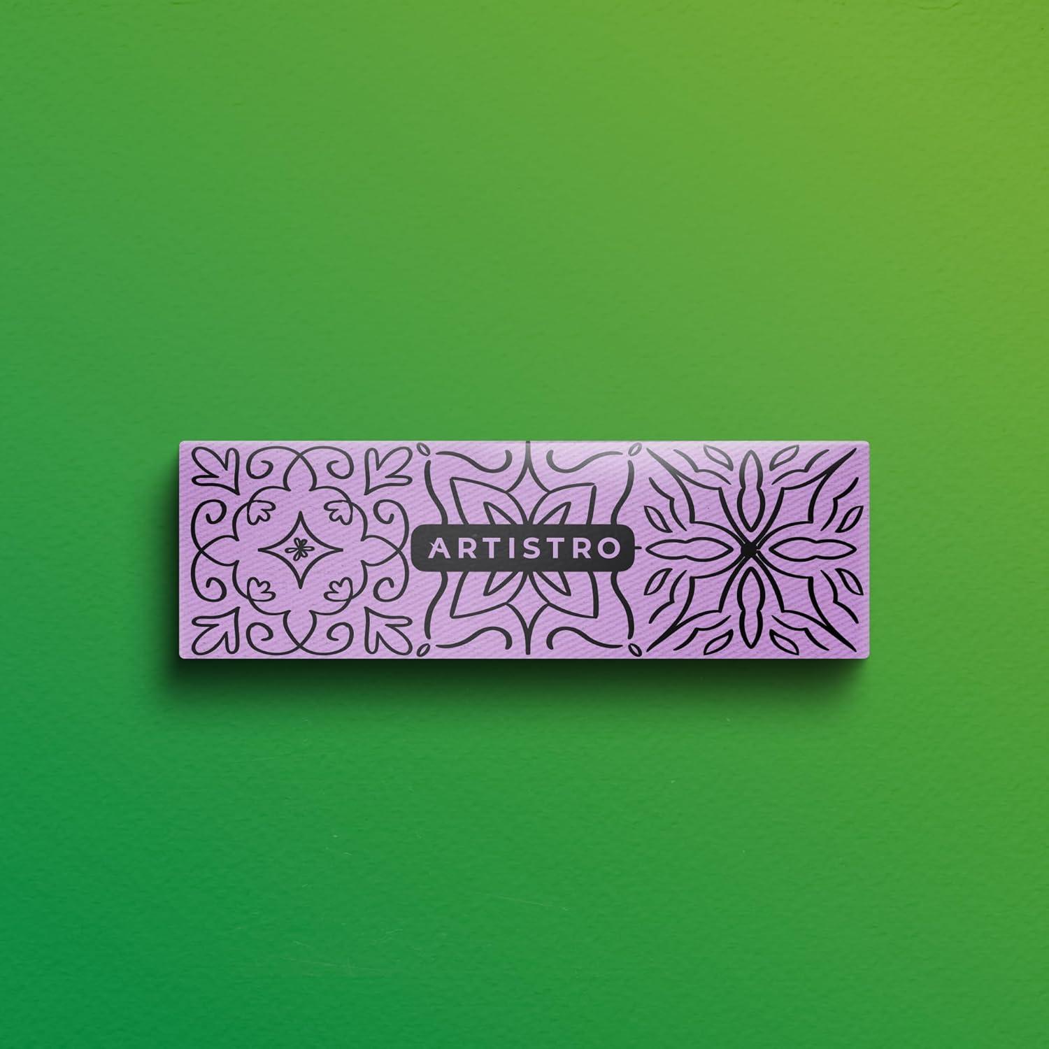 imageARTISTRO 5 Black DualTip Fabric Markers  Fabric Decorating Kit  Permanent for Clothes  No Bleed Pens for TShirts Bags Textile Canvas and More Brush Tip and Fine Tip