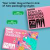 imageARTISTRO 72 Rock Acrylic Paint Markers  Rock Painting Kit for Arts amp Crafts  Dual Tip Acrylic Paint Pens Pack of 2