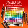 imageARTISTRO 100 Dual Tip Acrylic Paint Markers Paint Pens Drawing Markers for Textile Rock Glass Wood Paper Ceramic Canvas DIY  Art Supplies Kit for Kids and Adults Brush  Fine