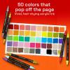 imageARTISTRO 50 Dual Tip Acrylic Paint Markers Paint Pens Drawing Markers for Textile Rock Glass Wood Paper Ceramic Canvas DIY  Art Supplies Kit for Kids and Adults Brush  Fine
