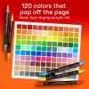imageARTISTRO 120 Acrylic Paint Markers  Paint Pens for Drawing Brush  Fine Tips  For Fabric Rock Glass Wood DIY Craft Canvas  Art and Craft Supplies for Adults Teens Kids