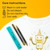 imageARTISTRO 2 White DualTip Fabric Markers  Fabric Decorating Kit  Permanent for Clothes  Acrylic Paint Pens for Sneakers Bags Shoes Textile Canvas Sewing Craft DIY  Brush and Fine Tip2