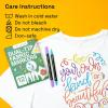 imageARTISTRO 2 White DualTip Fabric Markers  Fabric Decorating Kit  Permanent for Clothes  Acrylic Paint Pens for Sneakers Bags Shoes Textile Canvas Sewing Craft DIY  Brush and Fine Tip12