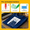 imageARTISTRO 2 White DualTip Fabric Markers  Fabric Decorating Kit  Permanent for Clothes  Acrylic Paint Pens for Sneakers Bags Shoes Textile Canvas Sewing Craft DIY  Brush and Fine Tip2