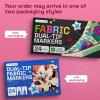 imageARTISTRO 2 White DualTip Fabric Markers  Fabric Decorating Kit  Permanent for Clothes  Acrylic Paint Pens for Sneakers Bags Shoes Textile Canvas Sewing Craft DIY  Brush and Fine Tip24