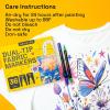 imageARTISTRO 2 White DualTip Fabric Markers  Fabric Decorating Kit  Permanent for Clothes  Acrylic Paint Pens for Sneakers Bags Shoes Textile Canvas Sewing Craft DIY  Brush and Fine Tip36