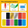 imageARTISTRO 2 White DualTip Fabric Markers  Fabric Decorating Kit  Permanent for Clothes  Acrylic Paint Pens for Sneakers Bags Shoes Textile Canvas Sewing Craft DIY  Brush and Fine Tip12