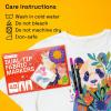 imageARTISTRO 2 White DualTip Fabric Markers  Fabric Decorating Kit  Permanent for Clothes  Acrylic Paint Pens for Sneakers Bags Shoes Textile Canvas Sewing Craft DIY  Brush and Fine Tip48